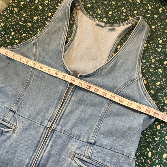 Levi's Rio Denim Dress Womens XL Blue Denim Full Zip Western Coastal Cowgirl - Picture 9 of 12